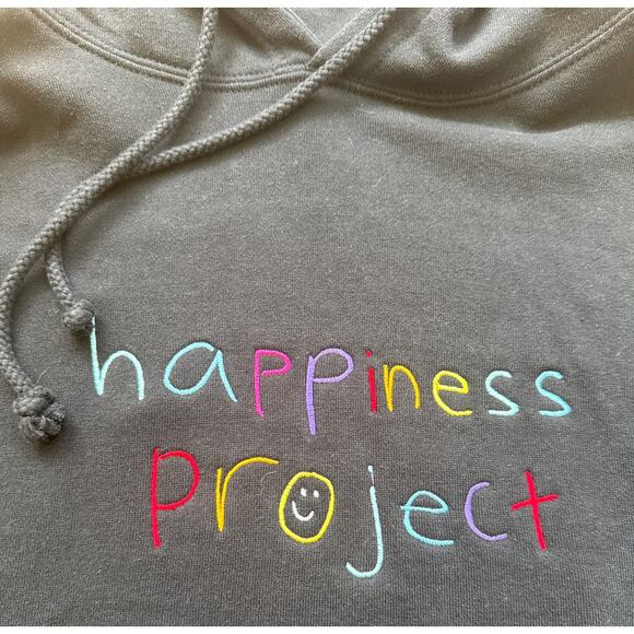 Happiness Project - Original Happiness Hoodie in Black - Picture 2 of 4